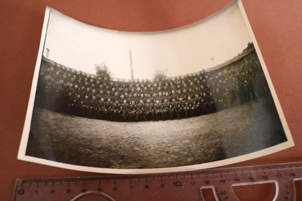 Gruppenfoto - Reichsarbeitsdienst großformatig - Lager Raum Karlsruhe